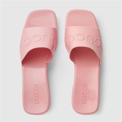 gucci pink shoes rubber|Gucci rubber heels.